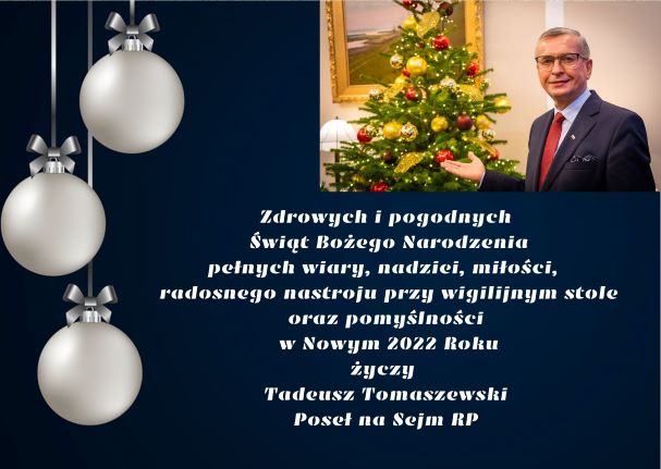 Sprawozdanie z pracy parlamentarnej i życzenia świąteczne