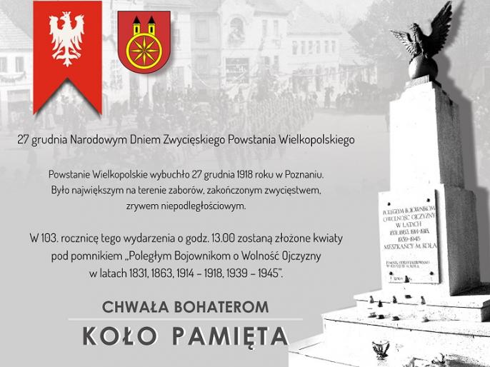 Koło: Narodowy Dzień Zwycięskiego Powstania Wielkopolskiego