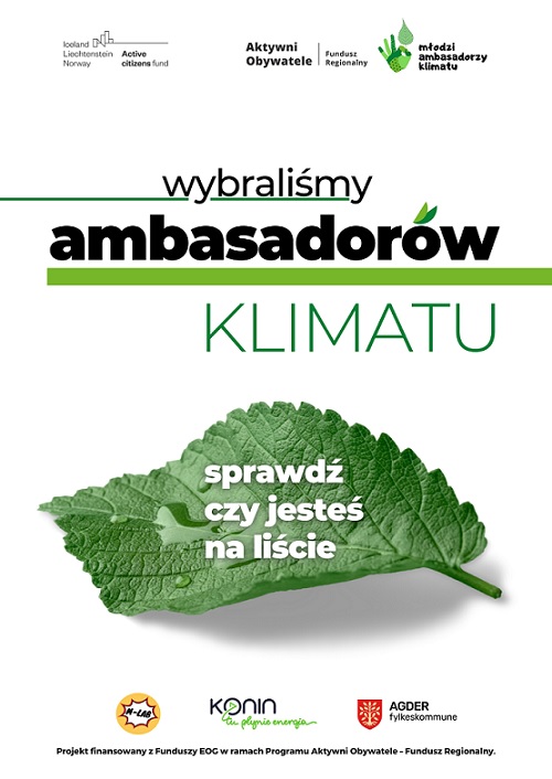 Wybrali Młodych Ambasadorów Klimatu. Sprawdź czy jesteś na liście!