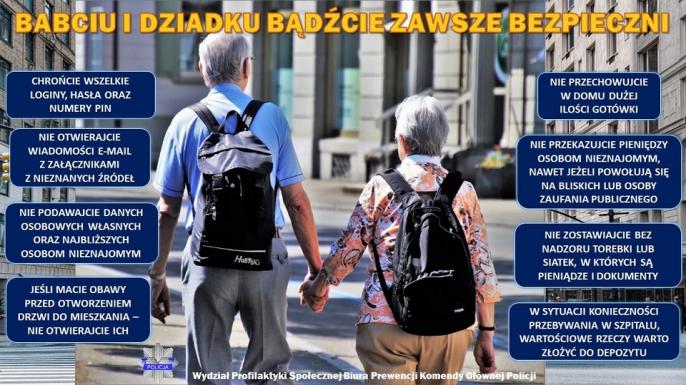 Dzień Babci i Dzień Dziadka. Policja apeluje, abyśmy wspólnie zadbali o ich bezpieczeństwo