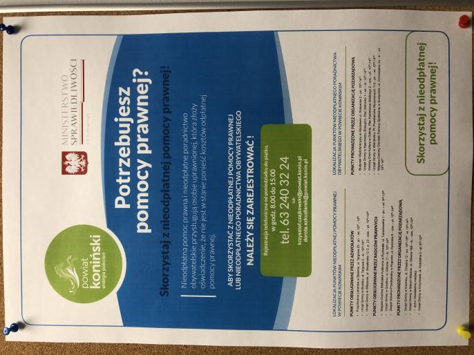 Nieodpłatne porady prawne, obywatelskie i mediacje tylko na odległość