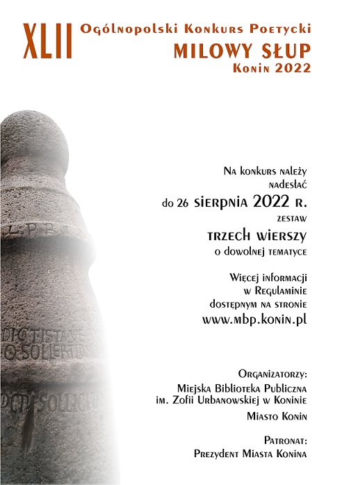 XLII Ogólnopolski Konkurs Poetycki MILOWY SŁUP
