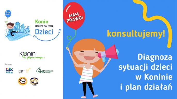 KONSULTACJE – Plan rozwoju działań na rzecz dzieci i młodzieży w Koninie na lata 2022 – 2030
