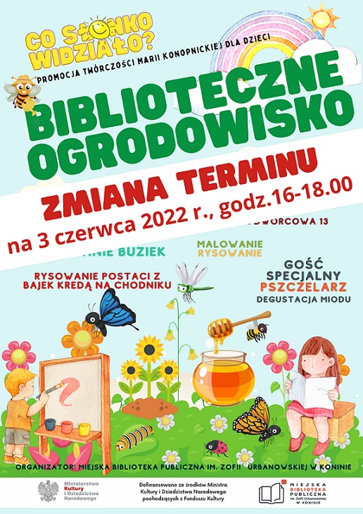 Biblioteczne Ogrodowisko – NOWY TERMIN!!!