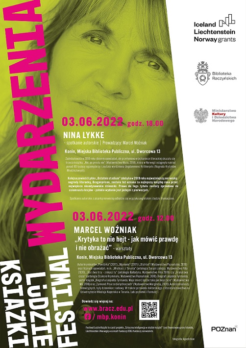 MBP W Koninie zaprasza na spotkania zorganizowane w ramach Festiwalu Ludzie Książki