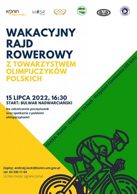 Wakacyjny rajd rowerowy z olimpijczykami
