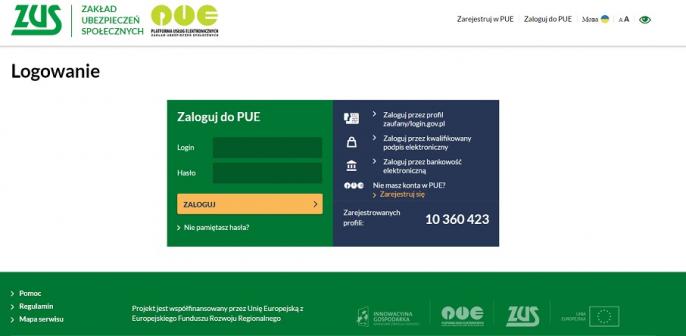 Na PUE ZUS sprawdzisz stan swojego konta emerytalnego