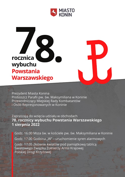 78. rocznica wybuchu Powstania Warszawskiego