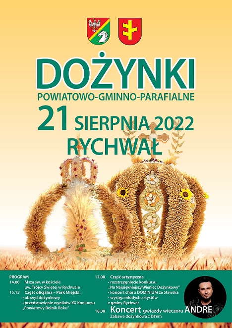 Powiatowa rzeczniczka prasowa zaprasza na Powiatowo-Gminno-Parafialne Dożynki w Rychwale