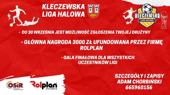 Kleczewska Liga Halowa – zgłoś swój udział!
