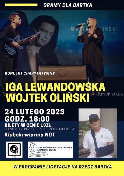 GRAMY i LICYTUJEMY DLA BARTKA – koncert charytatywny Igi Lewandowskiej i Wojtka Olińskiego