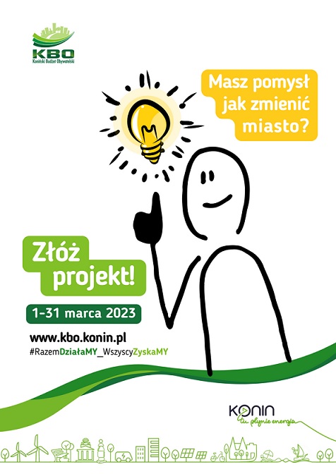 Masz pomysł jak zmienić miasto? Złóż projekt! KBO 2023