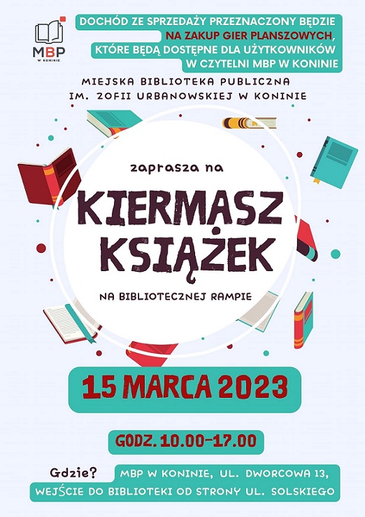 Miejska Biblioteka Publiczna w Koninie organizuje Kiermasz Książek