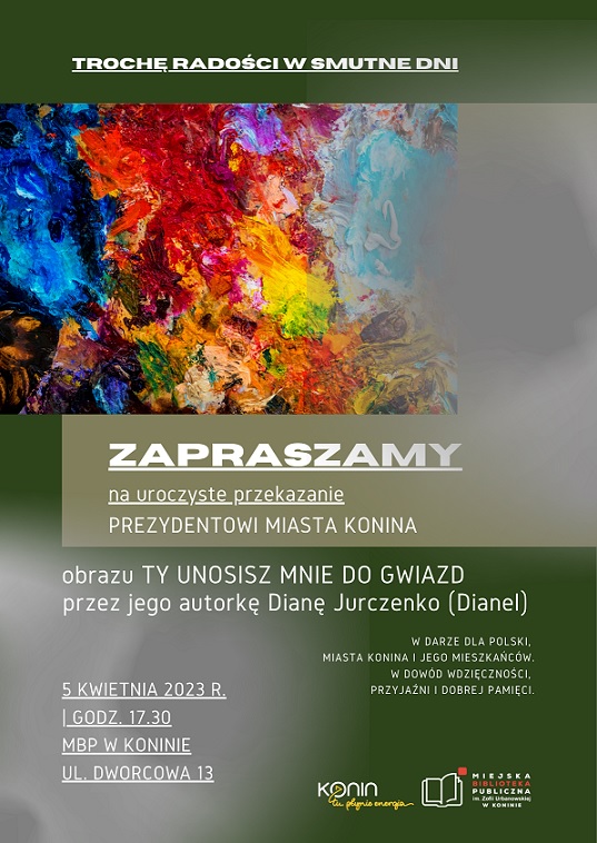 Uroczyste przekazanie obrazu w Miejskiej Bibliotece Publicznej