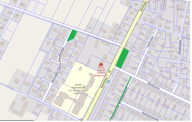 Zmiana Miejsc Parkingowych dla Pacjentów Ośrodka Zdrowia w Kramsku